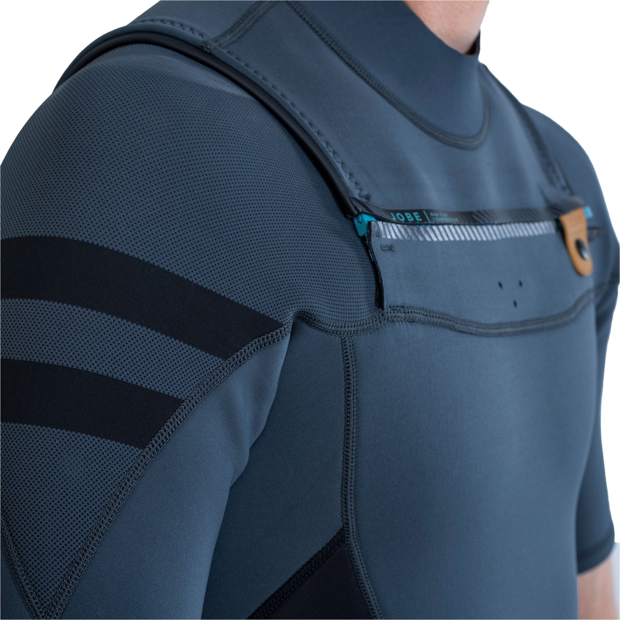 2026 Jobe Perth Mens 3/2mm Chest Zip Shorty Wetsuit 303620003 - Grey